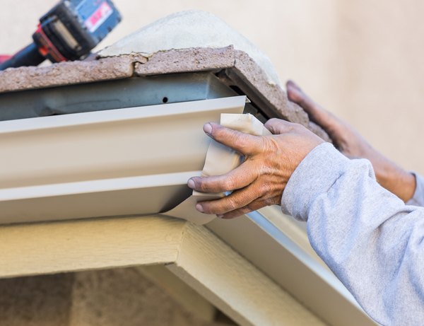 Complete solutions - corner gutter installation by southeast seamless gutters employee